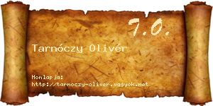 Tarnóczy Olivér névjegykártya