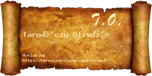 Tarnóczy Olivér névjegykártya